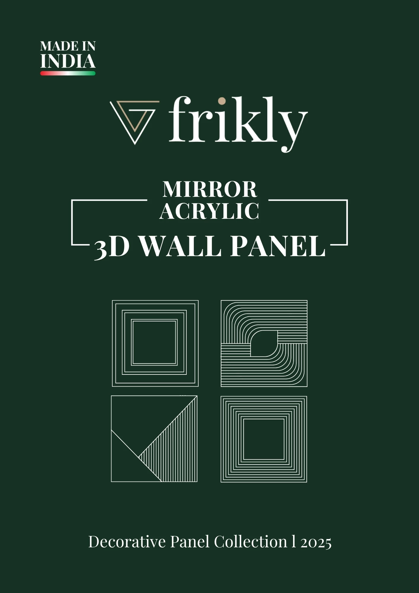 Frikly 3D PVC Mirror Wall Panel