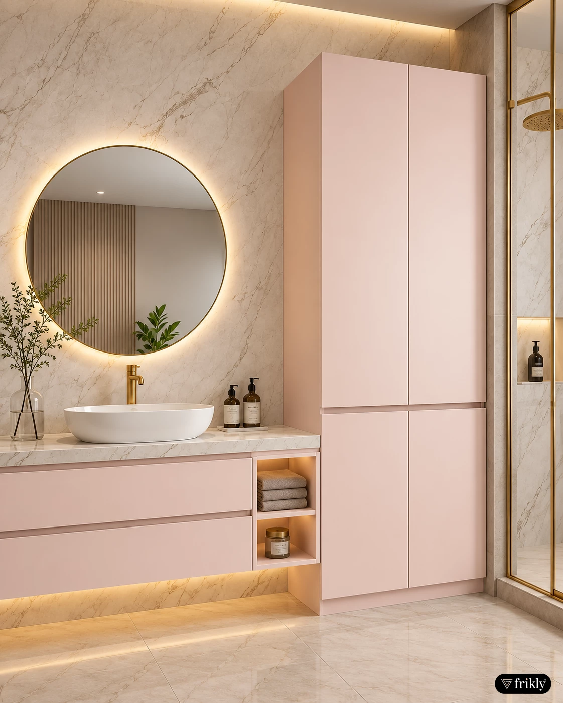 Elegant Matt Acrylic Laminates for Modern Bathroom Design