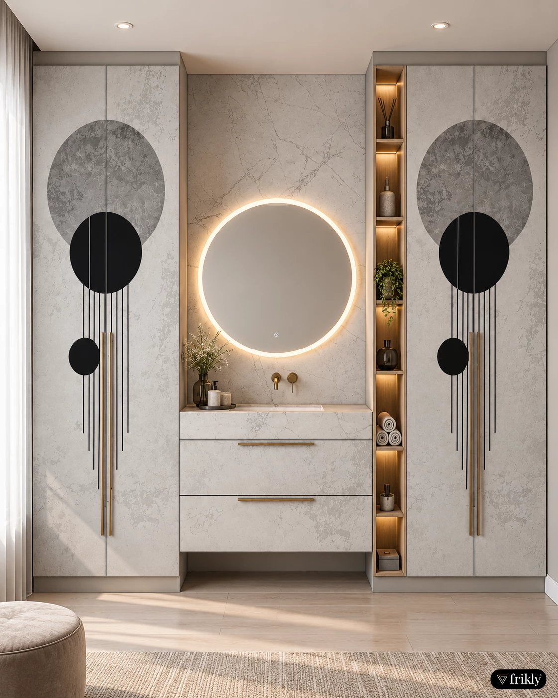 Boho Laminate Wardrobe Design for a Modern Bedroom