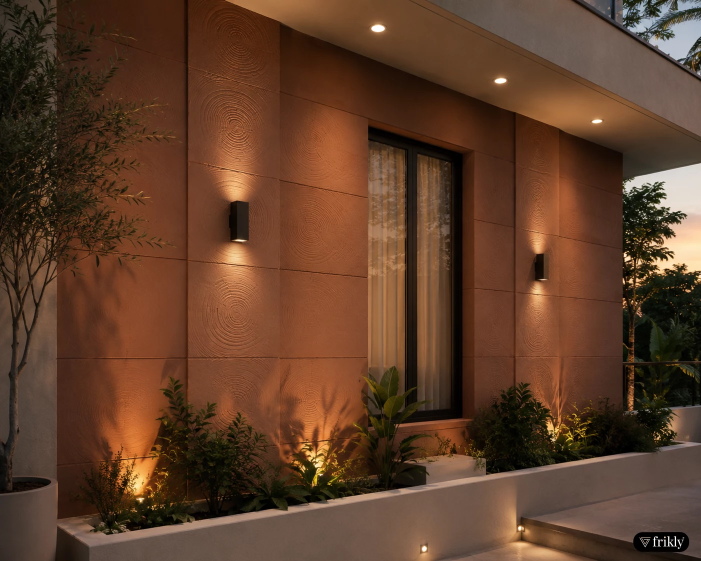 Modern PU Stone Wall Panel with Wood Ring Texture for Luxury Outdoor Facades