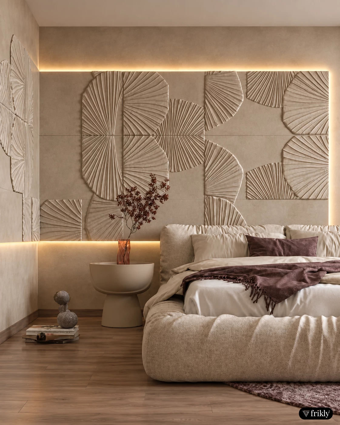 3D Wall Panels for Modern Bedroom Design