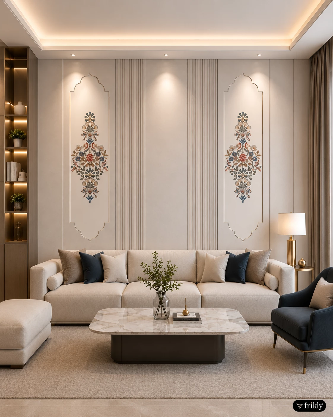 Elegant Pre-Finished Wall Panel for Modern Living Room