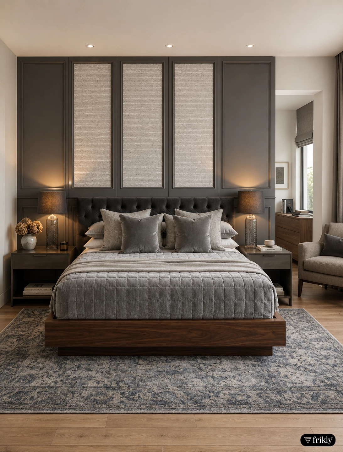 Elegant Pre-Finished Wall Panel for Modern Bedroom