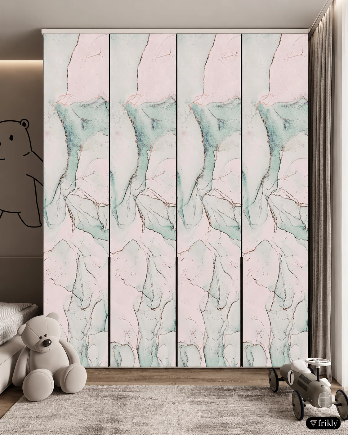 Highlighter Laminates on Wardrobe for Modern Interiors