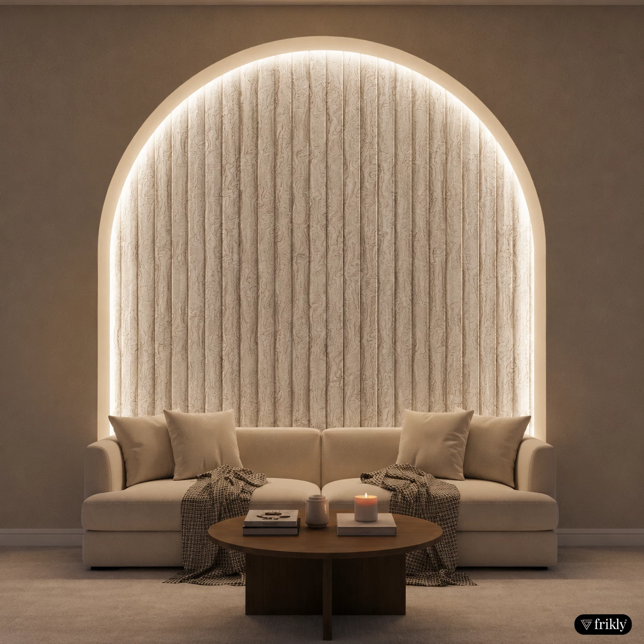 Modern PVC Wall Panel Charcoal Louvers for Elegant Foyer Wall Design