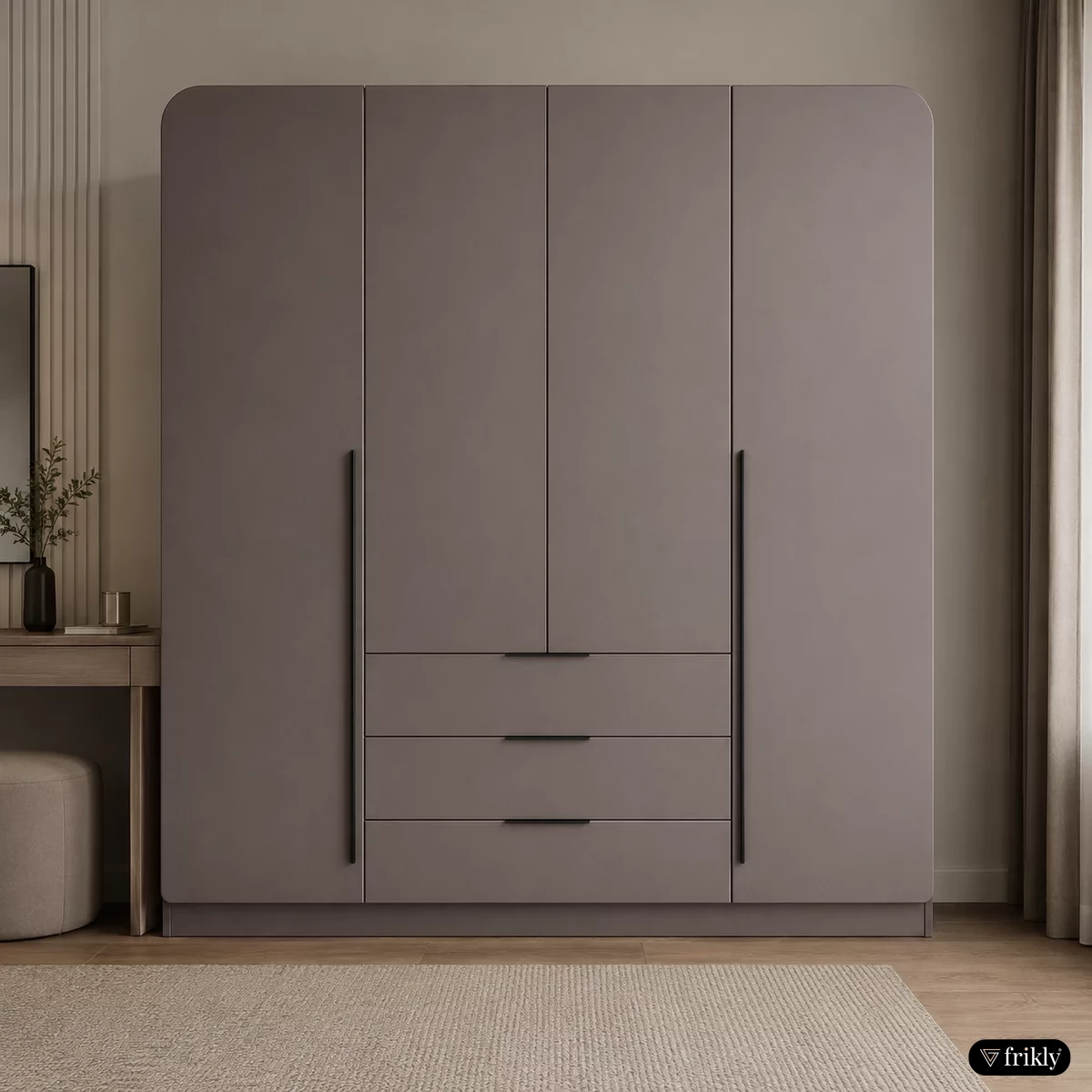 Metallic Solid Color Matt Finish Laminates for Modern Wardrobe Design