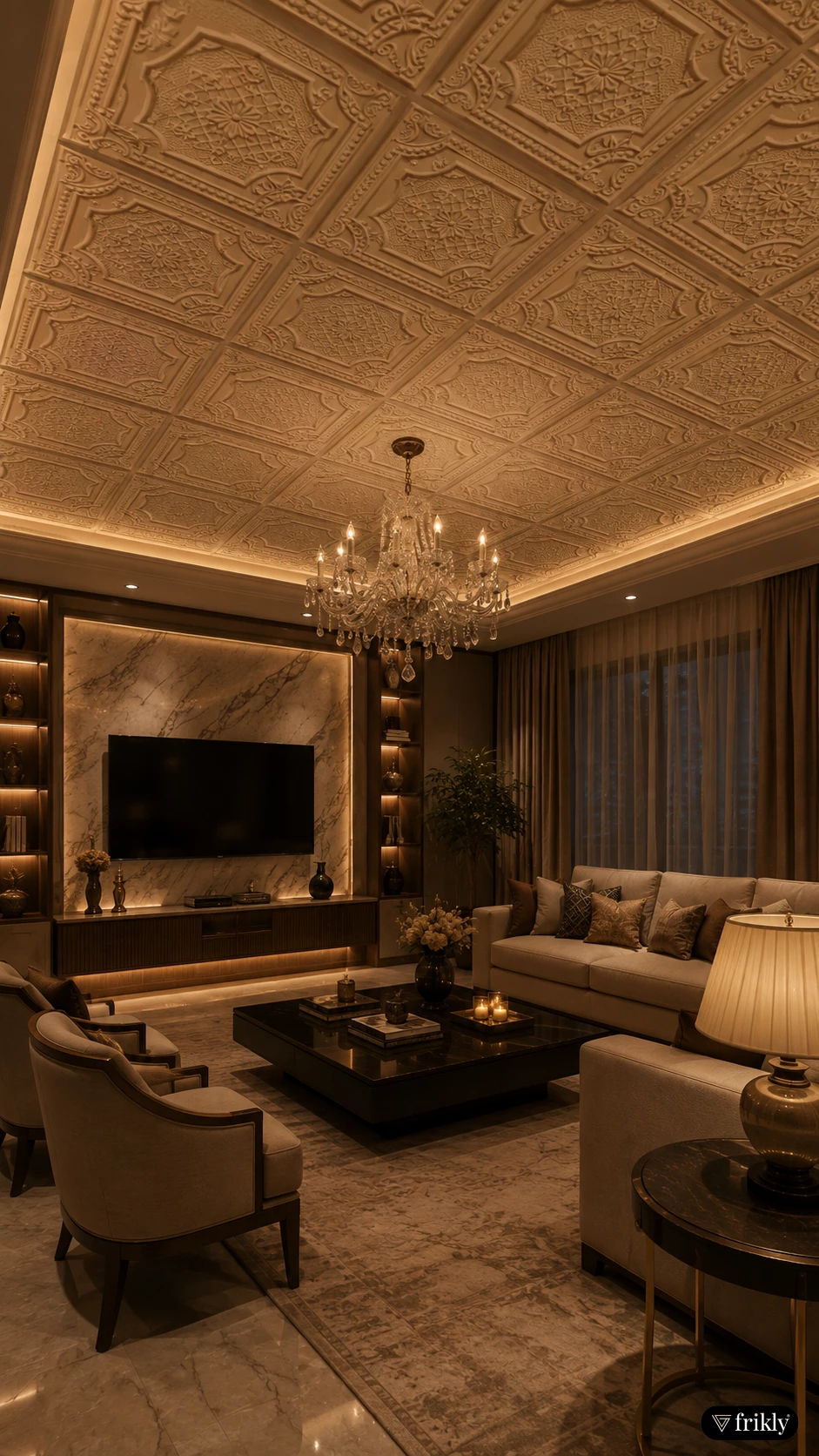 3D PVC Ceiling Panels for Modern Interiors | Decorative Ceiling & Wall Design