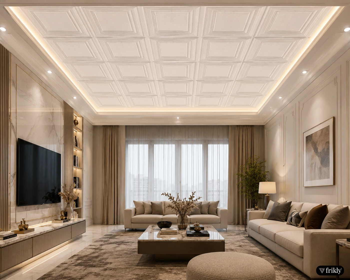 Modern Designer Ceiling Wall Panel for Luxury Interior Ceiling Design