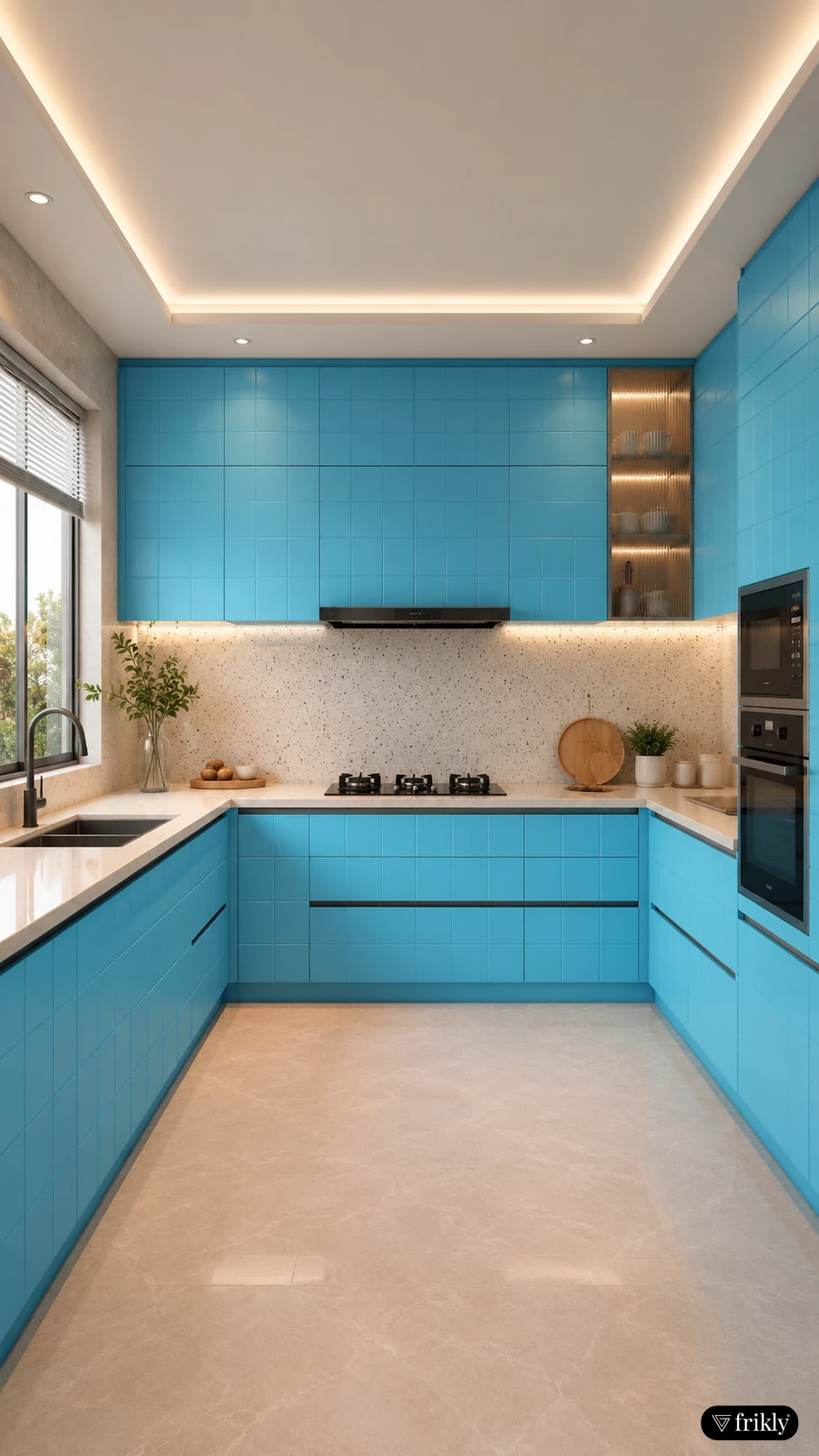 Luxury Designer Choice Fluted Laminate Kitchen Design | Modern Modular Kitchen Inspiration