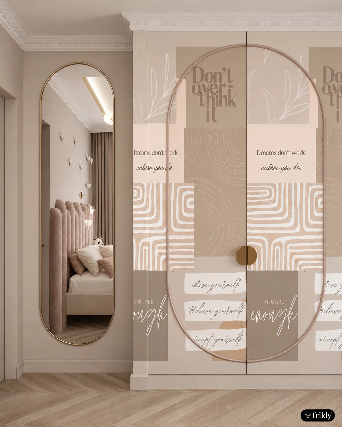 Modern Boho Laminate Wardrobe Design for Stylish Interiors