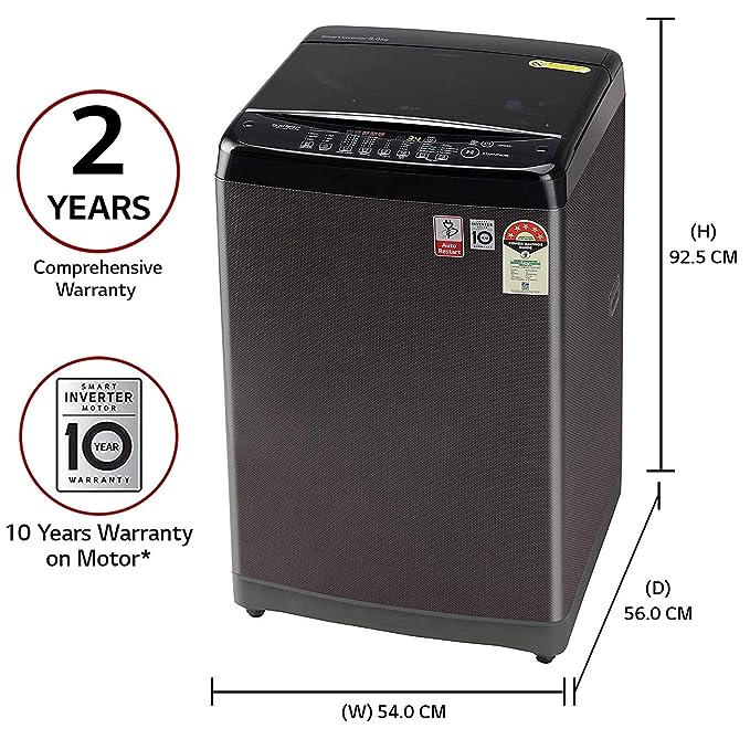 LG 8 Kg Fully Automatic Top Loading Washing Machine T80SJBK1Z