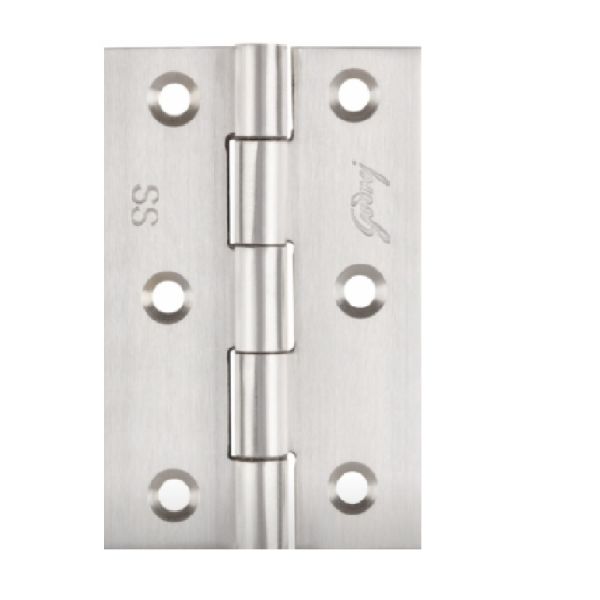 Godrej SS304 Hinge 10X7.5x0.25( 100x75x3mm) Plain Joint (4X10) / 2712