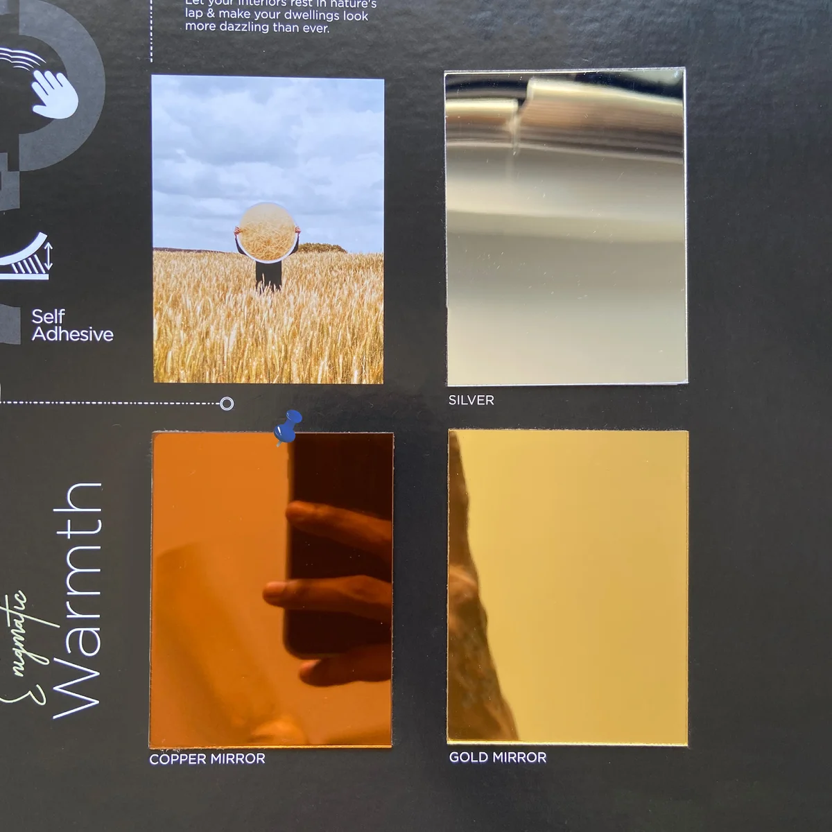 Treelam Ontari 1.5 MM Mirror Glossy Acrylic Laminates (Mica/Sunmica) - Copper Mirror