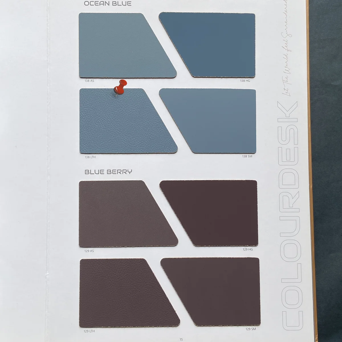 Colour Desk Unique 1 MM Plain Solid Colors Leather Laminates (Mica/Sunmica) - 138 LTH