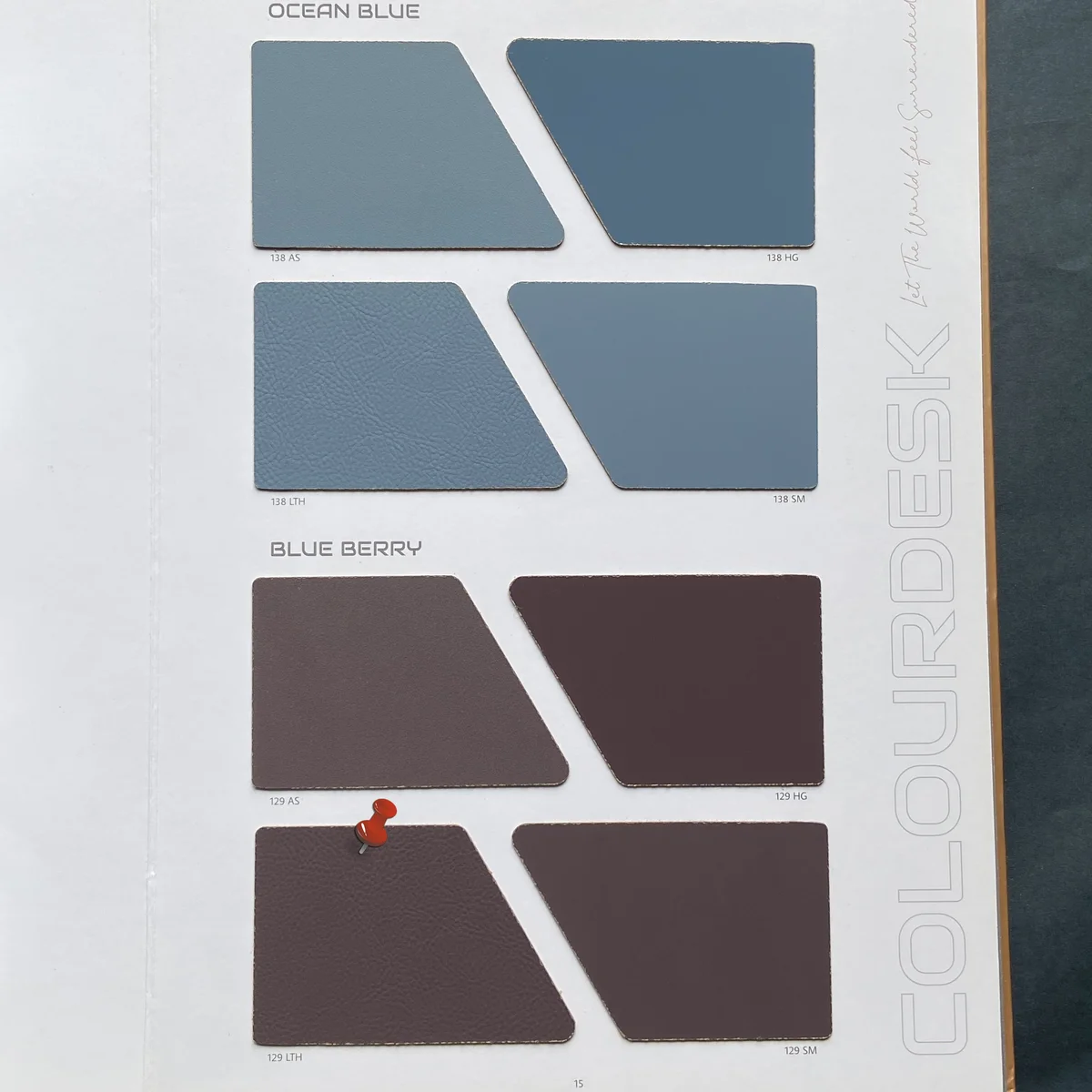 Colour Desk Unique 1 MM Plain Solid Colors Leather Laminates (Mica/Sunmica) - 129 LTH