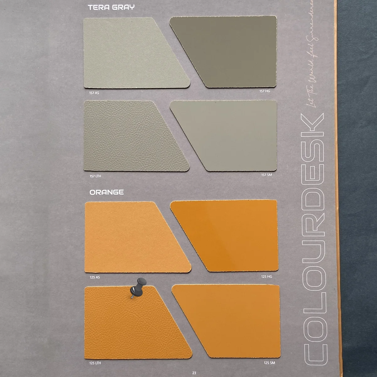 Colour Desk Unique 1 MM Plain Solid Colors Leather Laminates (Mica/Sunmica) - 125 LTH