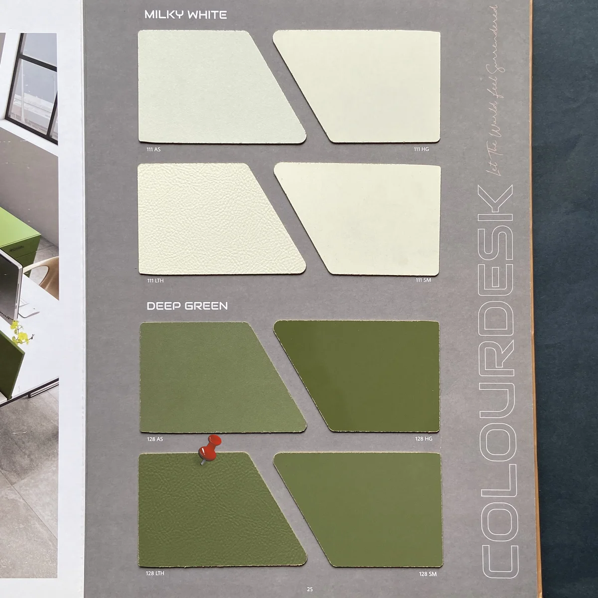 Colour Desk Unique 1 MM Plain Solid Colors Leather Laminates (Mica/Sunmica) - 128 LTH