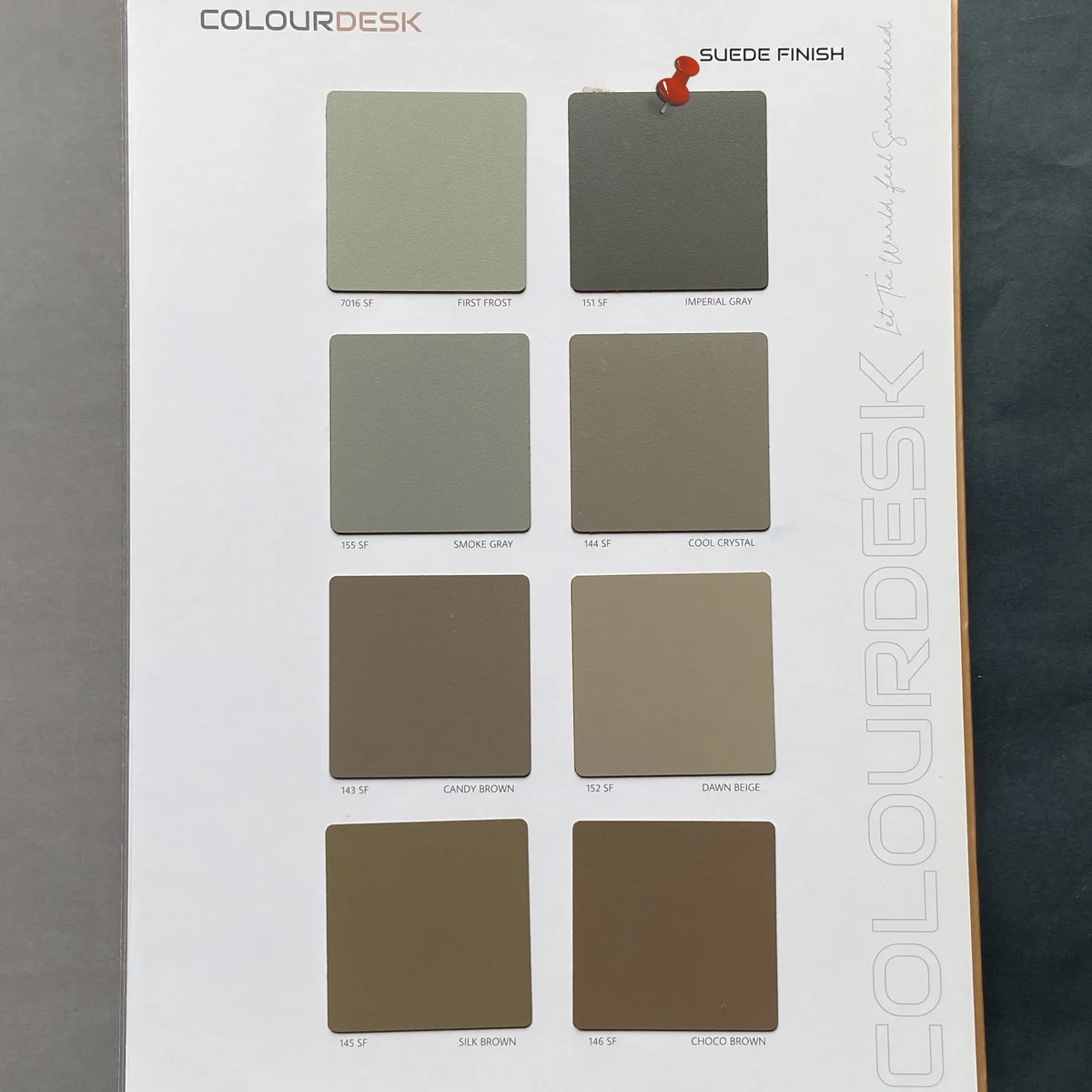 Colour Desk Unique 1 MM Plain Solid Colors SF & Matt Laminates (Mica/Sunmica) - 151 SF IMPERIAL GRAY