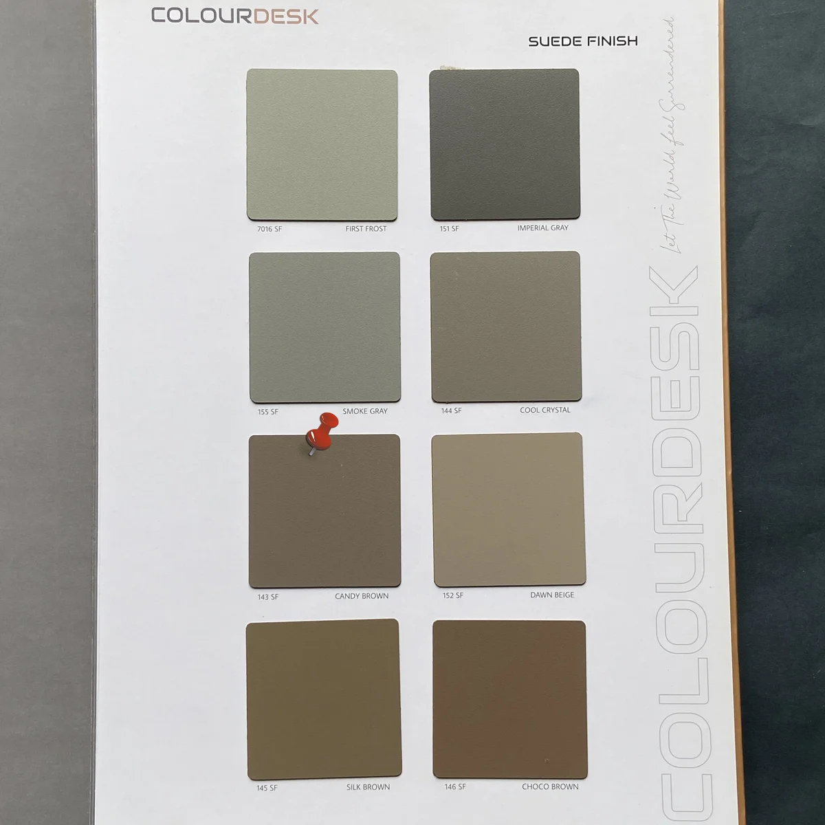 Colour Desk Unique 1 MM Plain Solid Colors SF & Matt Laminates (Mica/Sunmica) - 143 CANDY BROWN