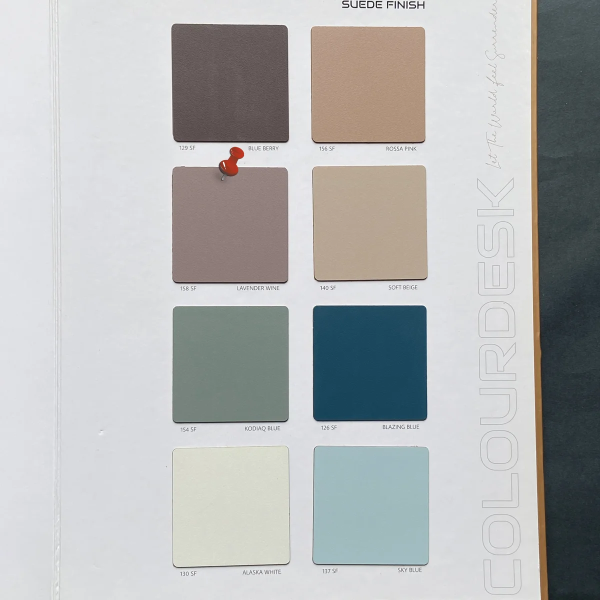 Colour Desk Unique 1 MM Plain Solid Colors SF & Matt Laminates (Mica/Sunmica) - 158 SF LAVENDER WINE