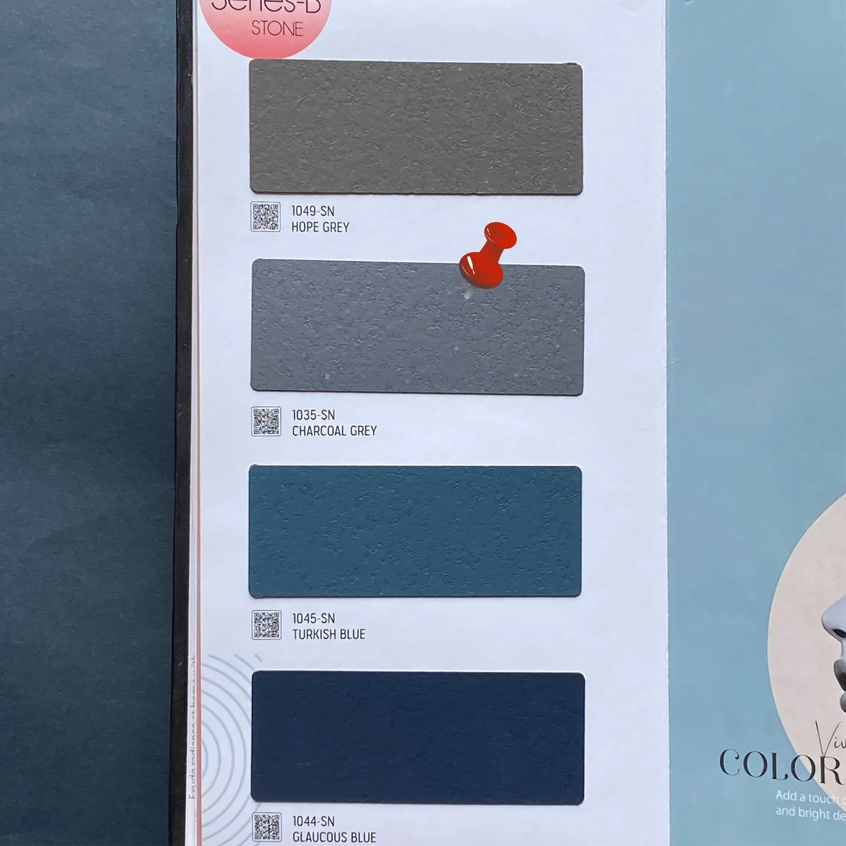 Plain Art 1 MM Marble & Stone Textured Laminates (Mica/Sunmica) - 1035-SN CHARCOAL GREY