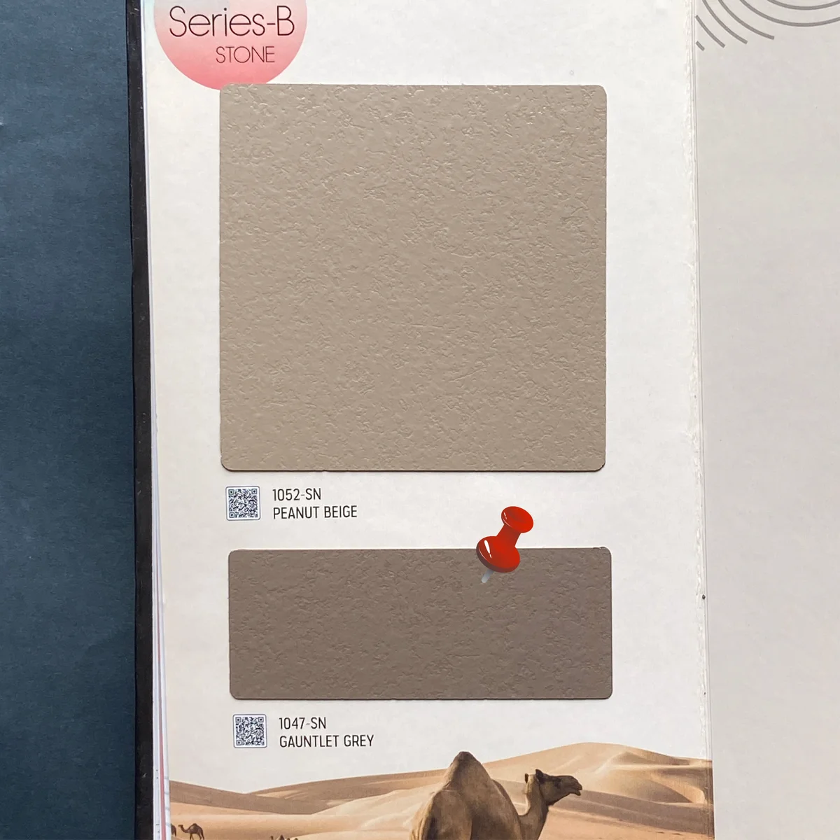 Plain Art 1 MM Marble & Stone Textured Laminates (Mica/Sunmica) -  1047-SN GAUNTLET GREY