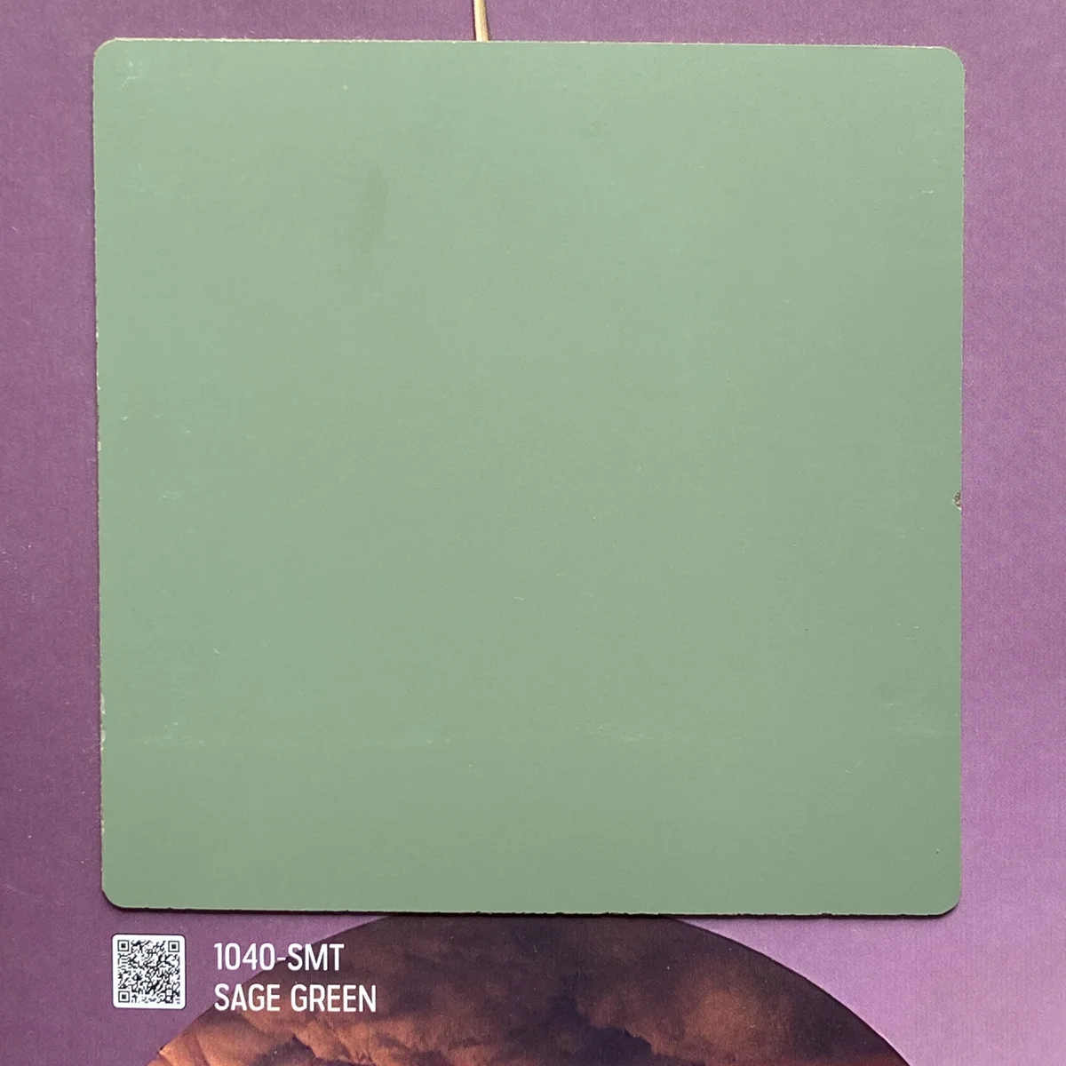Plain Art 1 MM Plain Solid Colors Silky Matt Laminates (Mica/Sunmica) - 1040-SMT SAGE GREEN