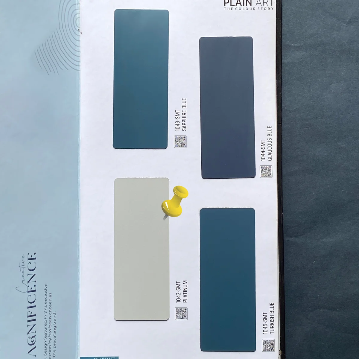 Plain Art 1 MM Plain Solid Colors Silky Matt Laminates (Mica/Sunmica) - 1042-SMT PLATINUM