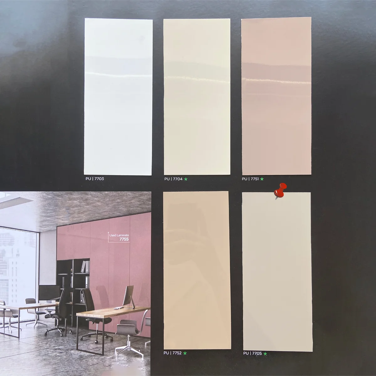 Treelam 1.5 MM Plain Solid Colors PU Glossy PVC Laminates (Mica/Sunmica) - PU | 7705