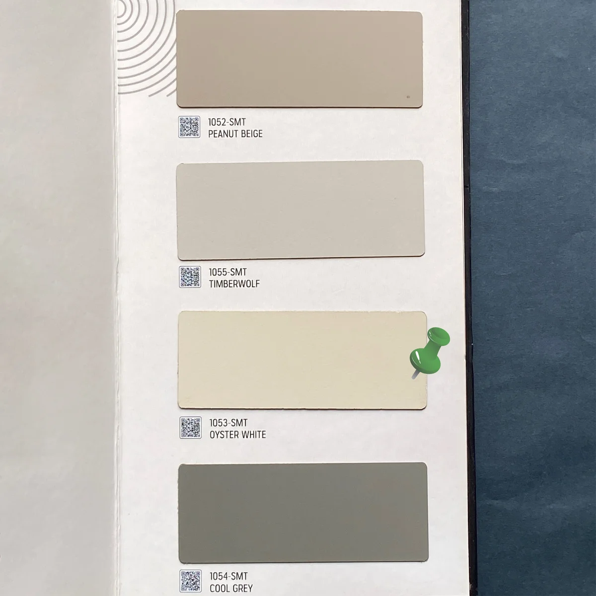 Plain Art 1 MM Plain Solid Colors Silky Matt Laminates (Mica/Sunmica) - 1053-SMT OYSTER WHITE