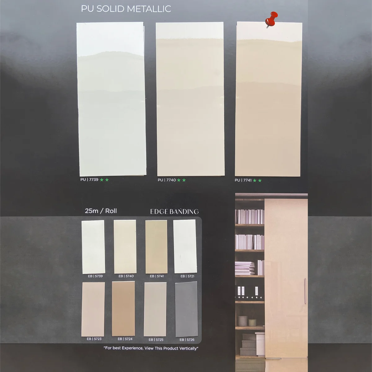 Treelam 1.5 MM PU PVC Metallic Glossy Laminates (Mica/Sunmica) - PU | 7741