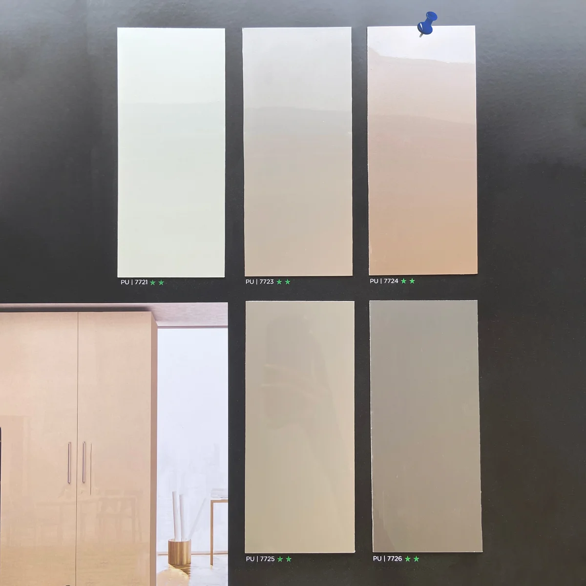 Treelam 1.5 MM Metallic PU Glossy PVC Laminates (Mica/Sunmica) - PU | 7724