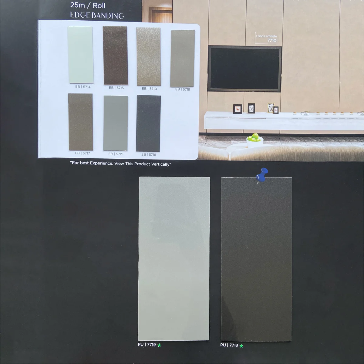 Treelam 1.5 MM PU PVC Metallic Glossy Laminates (Mica/Sunmica) - PU | 7718