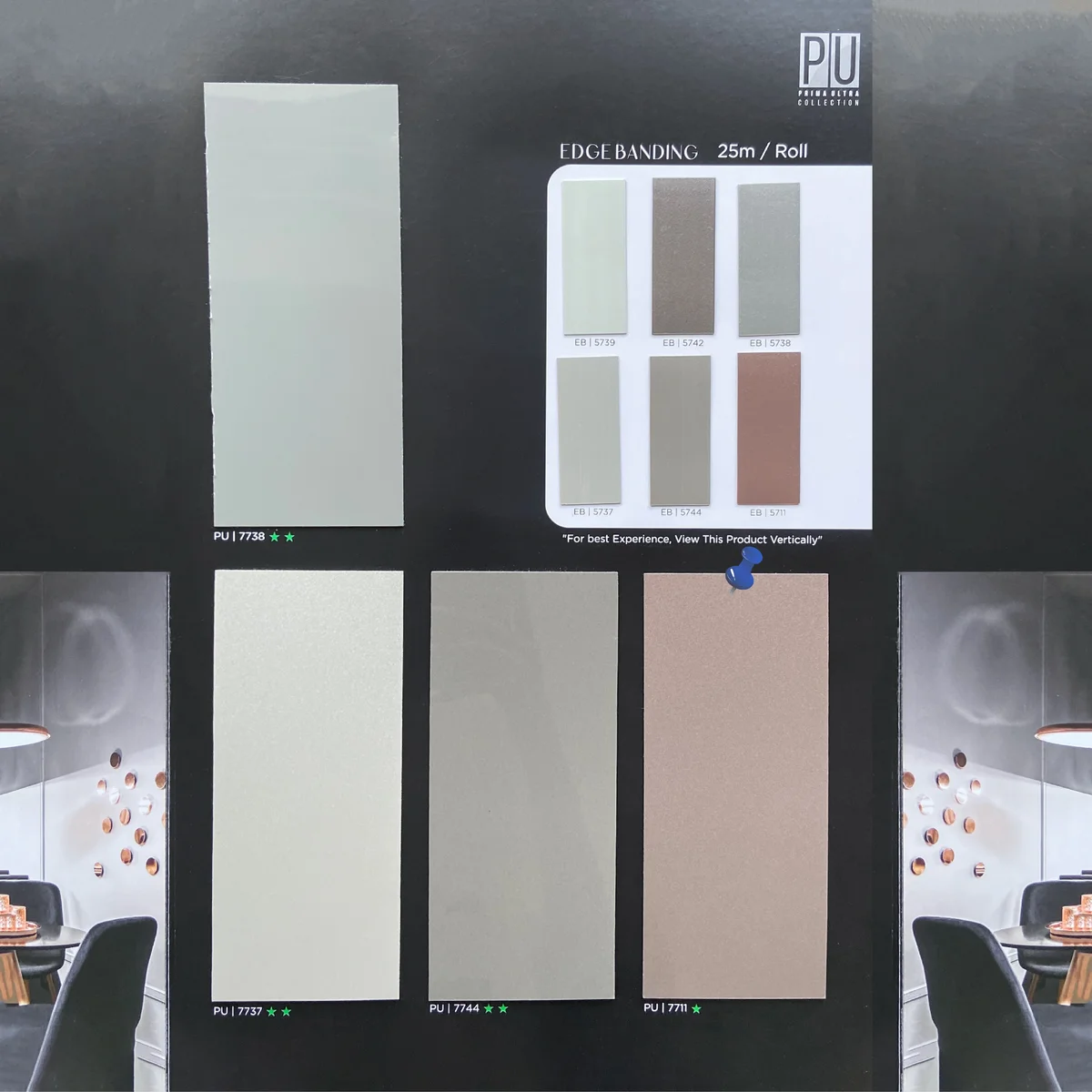 Treelam 1.5 MM PU PVC Metallic Glossy Laminates (Mica/Sunmica) - PU | 7711