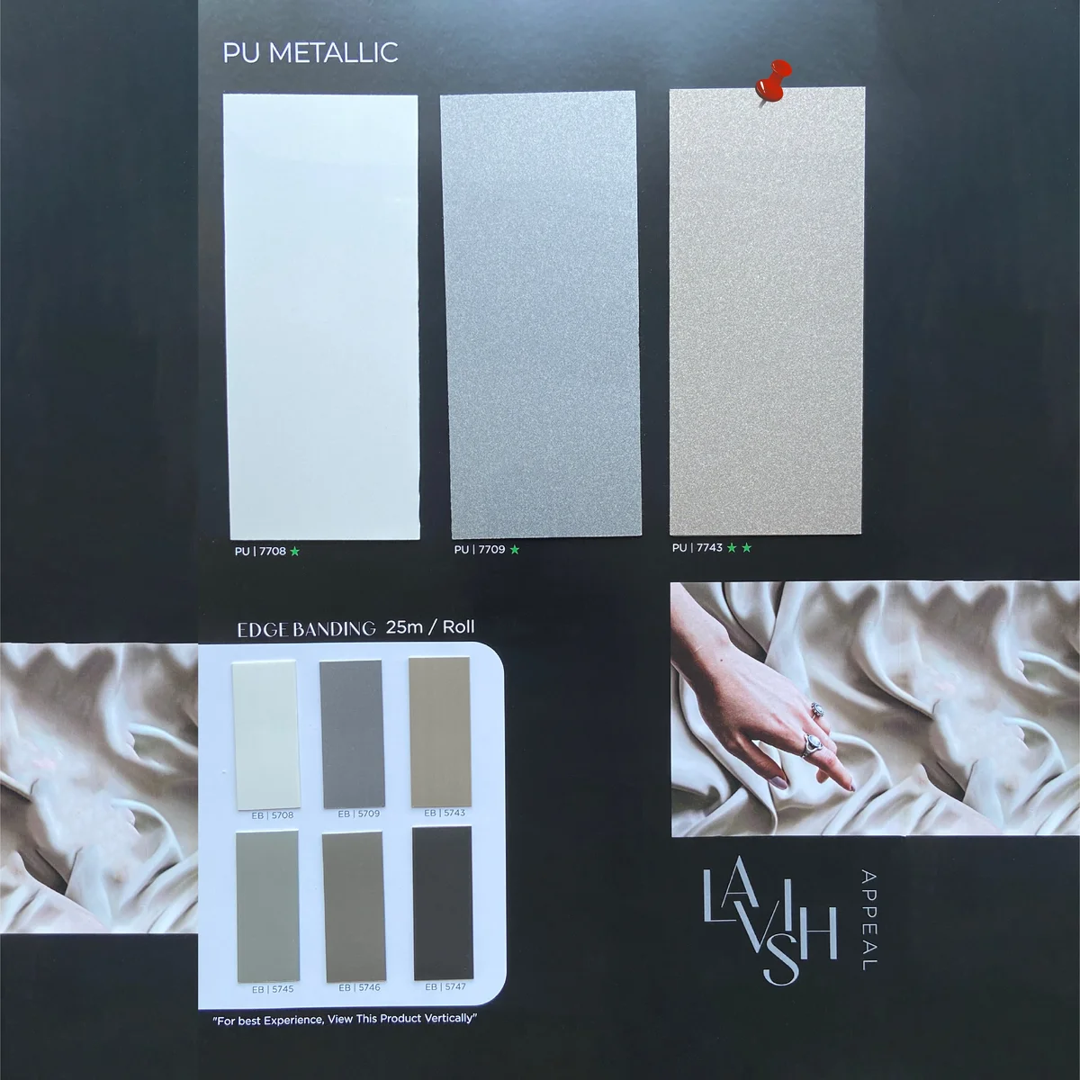 Treelam 1.5 MM PU PVC Metallic Glossy Laminates (Mica/Sunmica) - PU | 7743