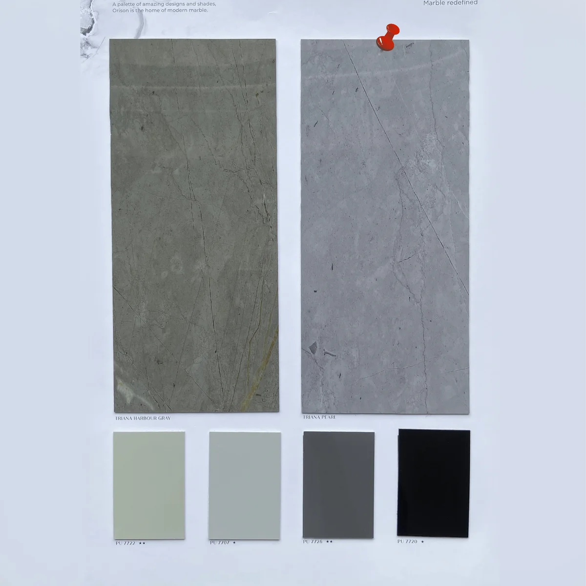 Treelam Orison 1.5 MM Marble & Stone PU Glossy PVC Laminates (Mica/Sunmica) - TRIANA PEARL