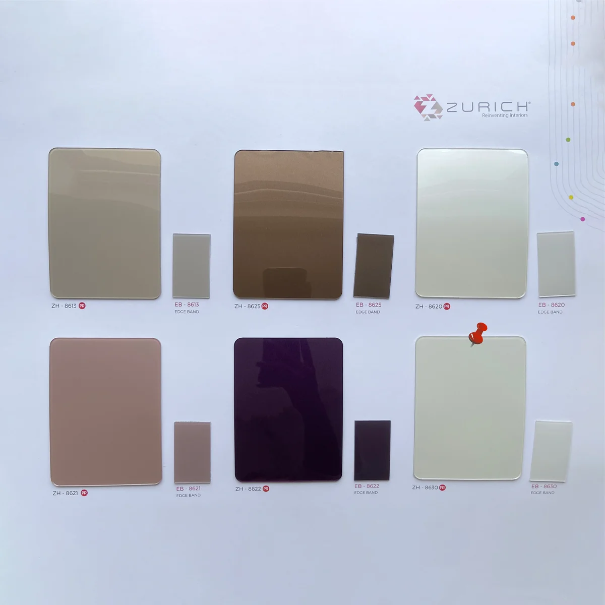 Zurich Benetti 1.5 MM Season 4 Metallic Glossy Acrylic Laminates (Mica/Sunmica) - ZH | 8630 PR