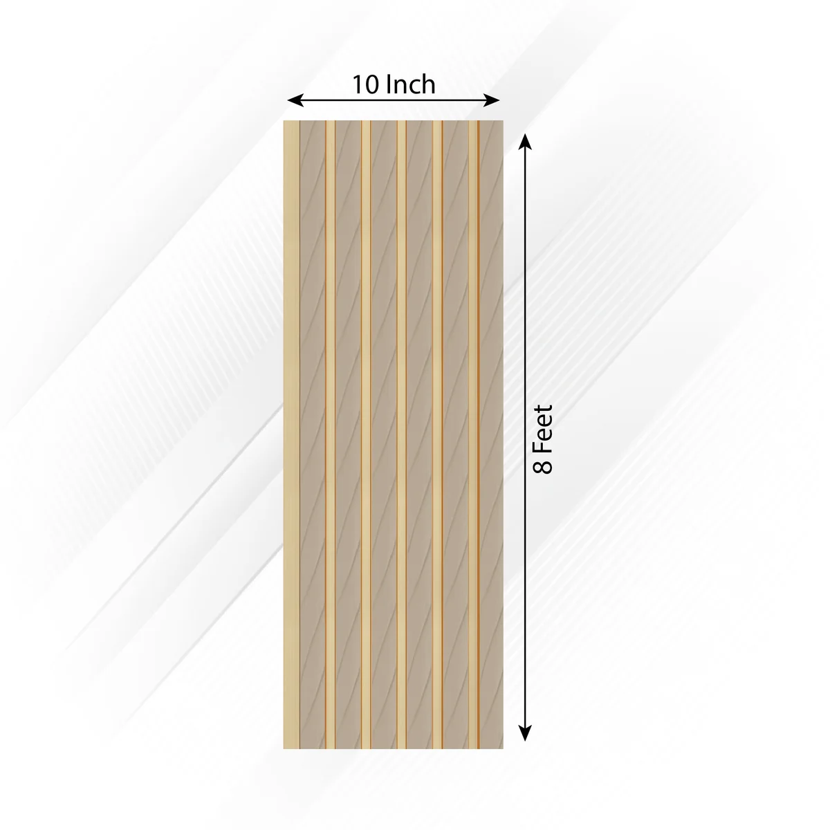 Frikly Basics Louvers Panel/Planks 8 Feet * 10 Inch - VDGL 006316 FBE