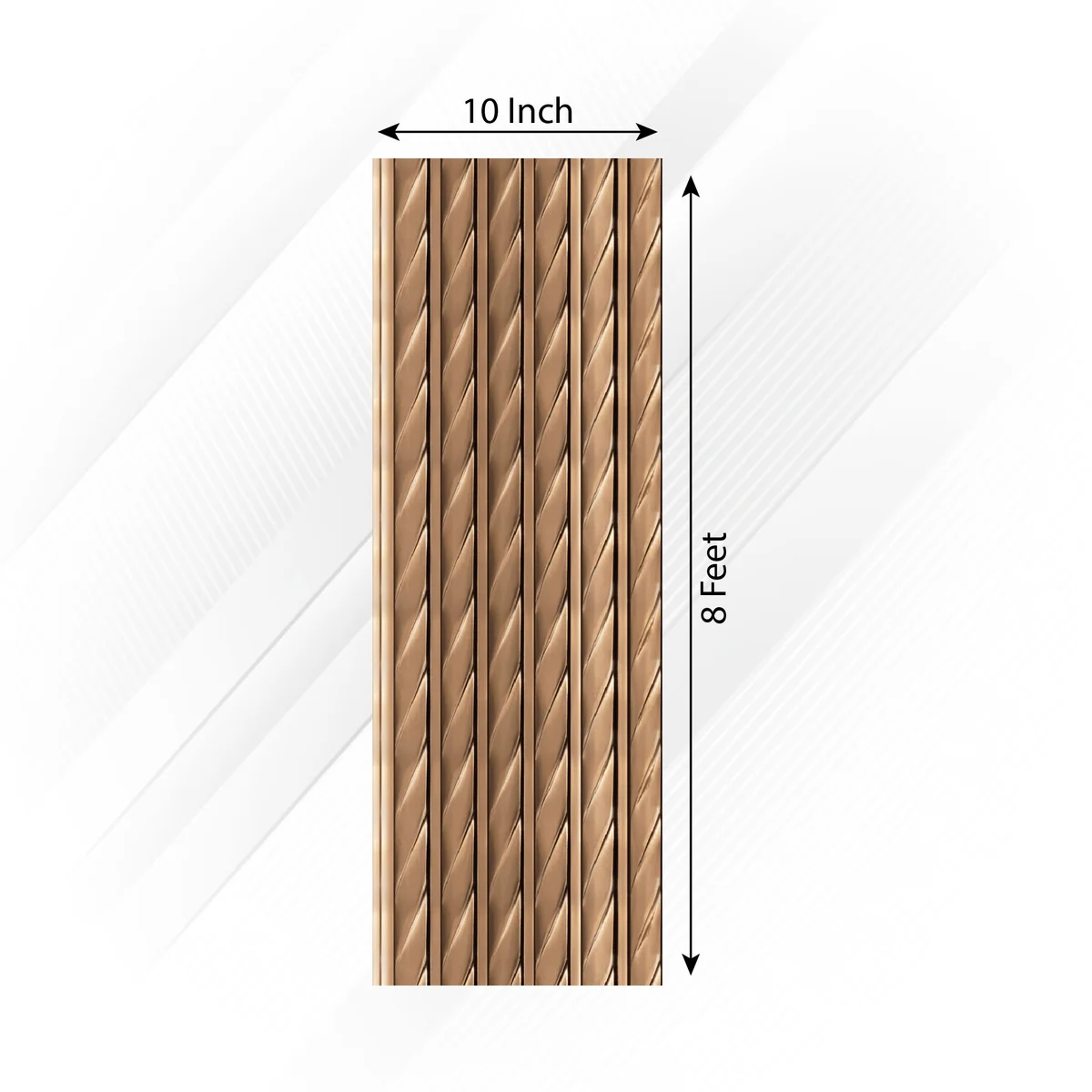 Frikly Basics Louvers Panel/Planks 8 Feet * 10 Inch - VDGL 006318 FBE