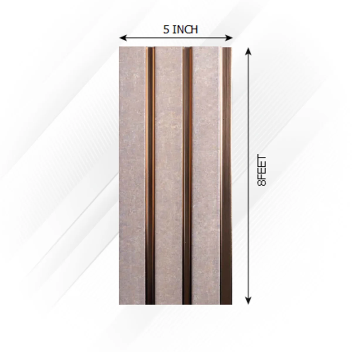 Vivre Decorative Louvers Panel/Planks 8 Feet * 5 Inch - VL 14