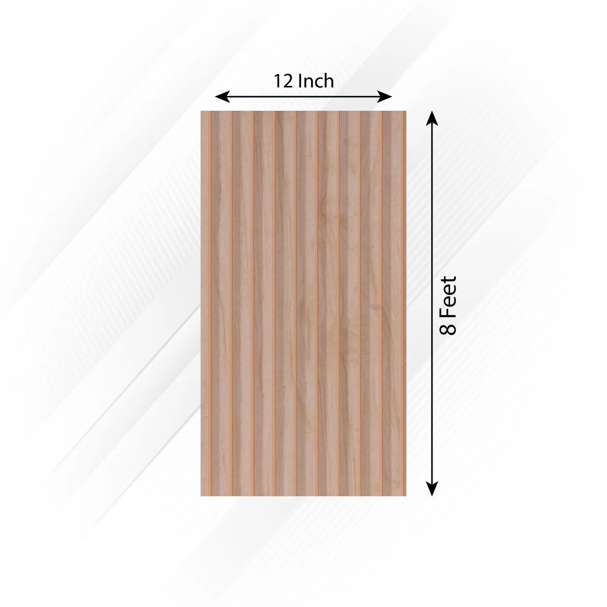Frikly Basics Louvers Panel/Planks 8 Feet * 1 Feet - VDGL 0012732 FB