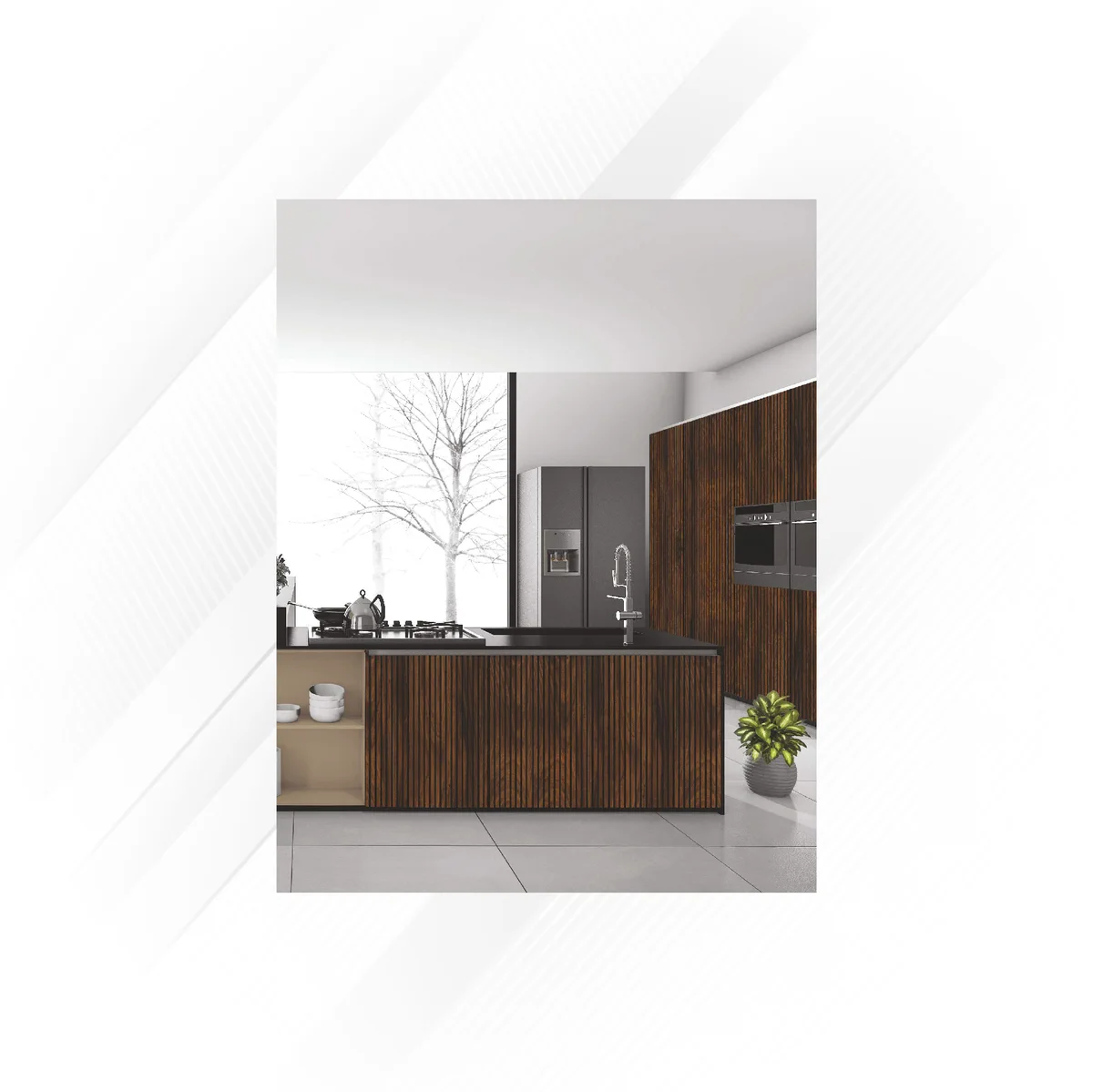 Frikly Basics Louvers Panel/Planks 9.5 Feet * 1 Feet - GL 912705