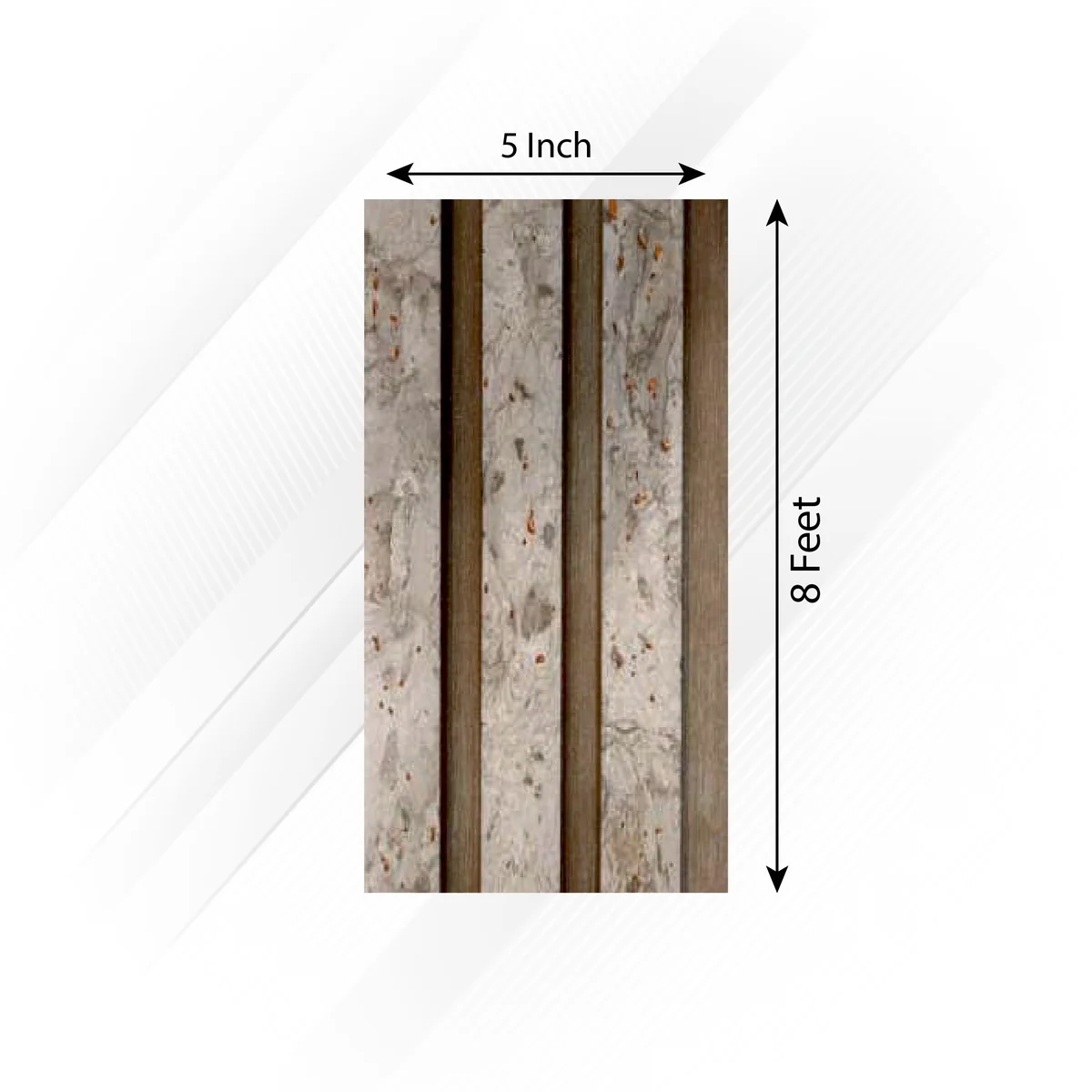 Frikly Basics Louvers Panel/Planks 8 Feet * 5 Inch - VDGL 009980 FB