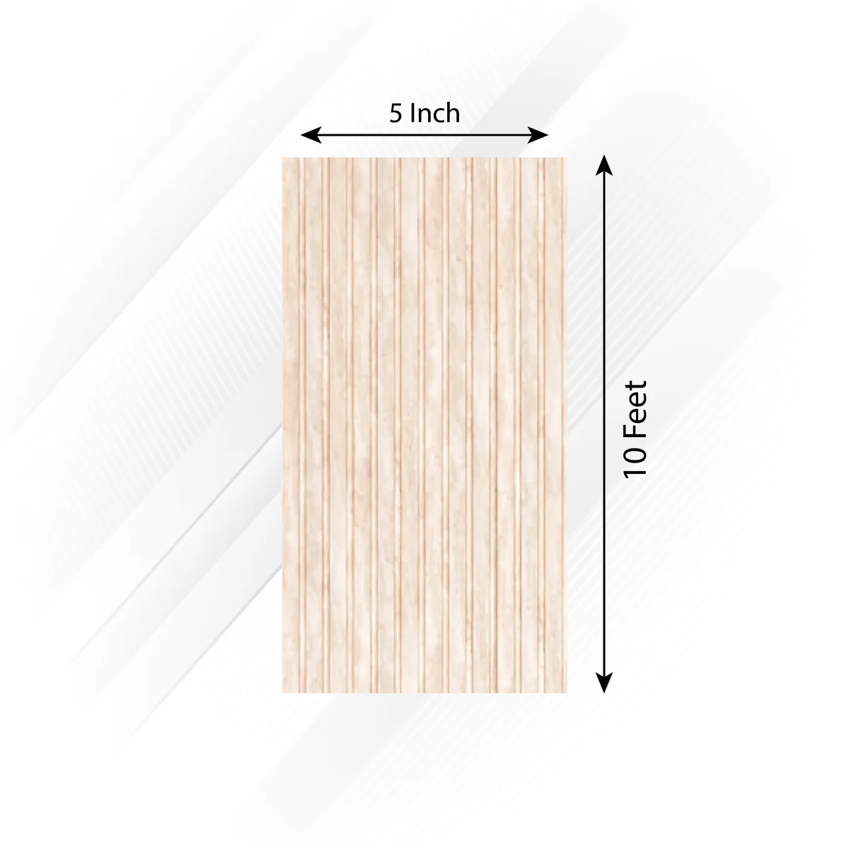 Frikly Basics Louvers Panel/Planks 10 Feet * 5 Inch - GL 10804