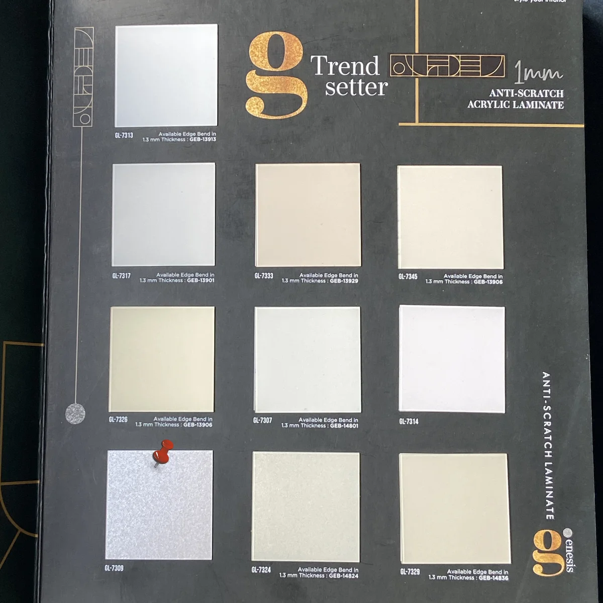 Frikly Basics 1 MM Sparkle Glossy Acrylic Laminates (Mica/Sunmica) | FB - 07309 VD