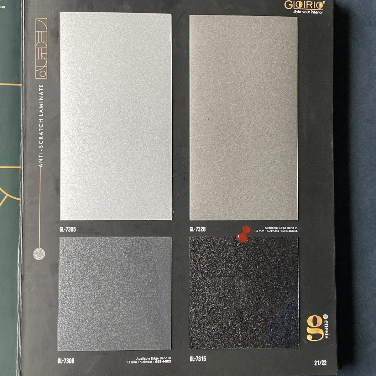 Frikly Basics 1 MM Sparkle Glossy Acrylic Laminates (Mica/Sunmica) | FB - 07315 VD