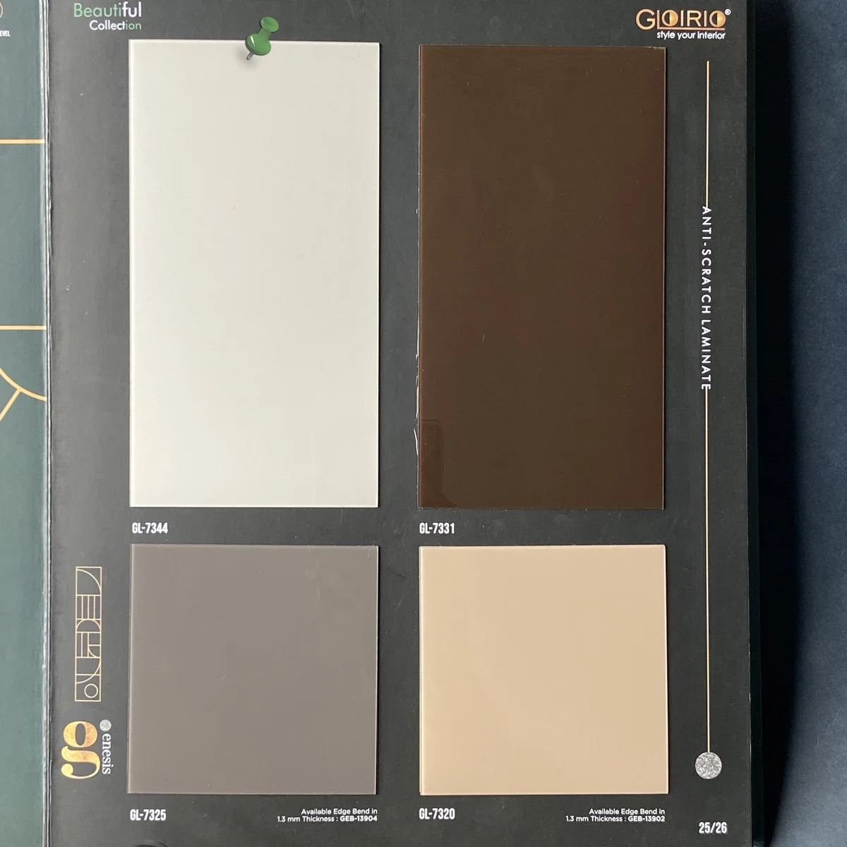 Frikly Basics 1 MM Sparkle Glossy Acrylic Laminates (Mica/Sunmica) | FB - 07344 VD