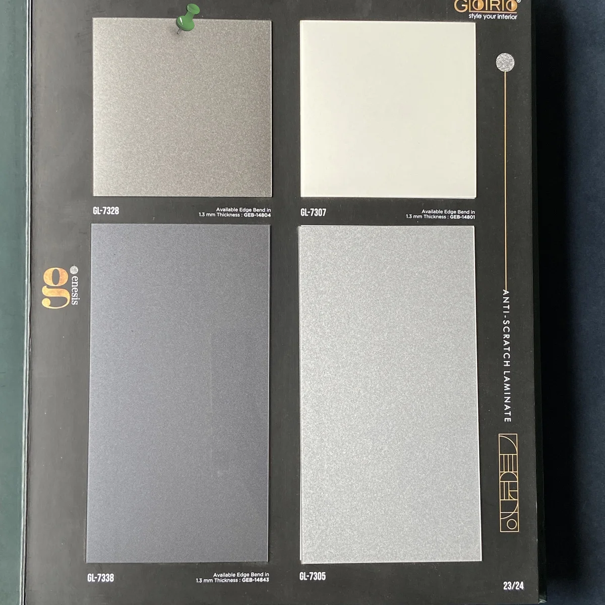 Frikly Basics 1 MM Metallic Glossy Acrylic Laminates (Mica/Sunmica) | FB - 07328 VD