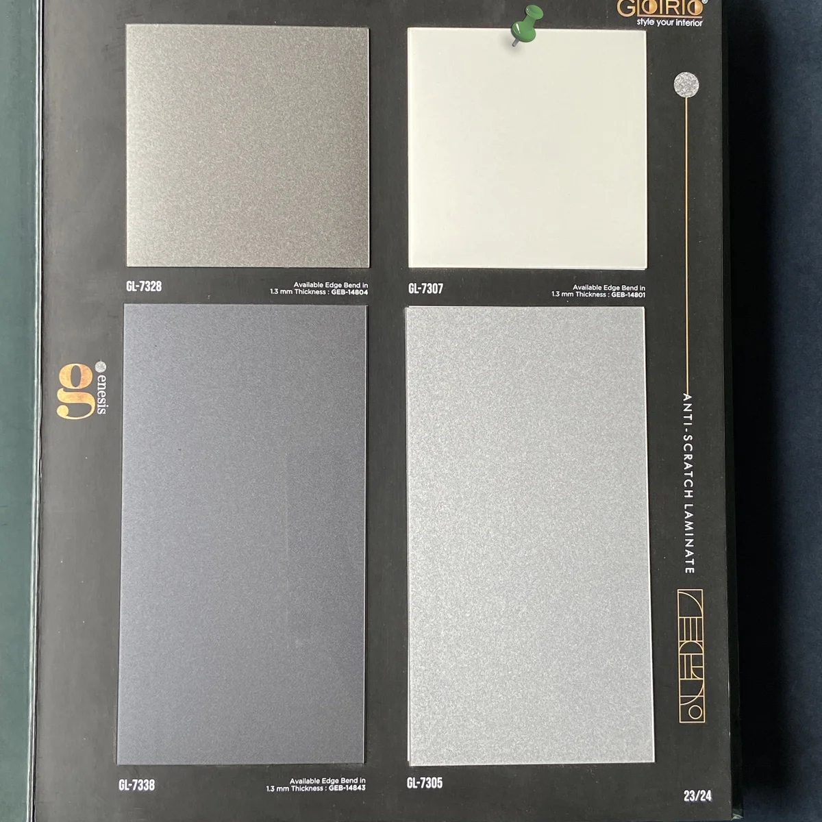 Frikly Basics 1 MM Sparkle Glossy Acrylic Laminates (Mica/Sunmica) | FB - 07307 VD