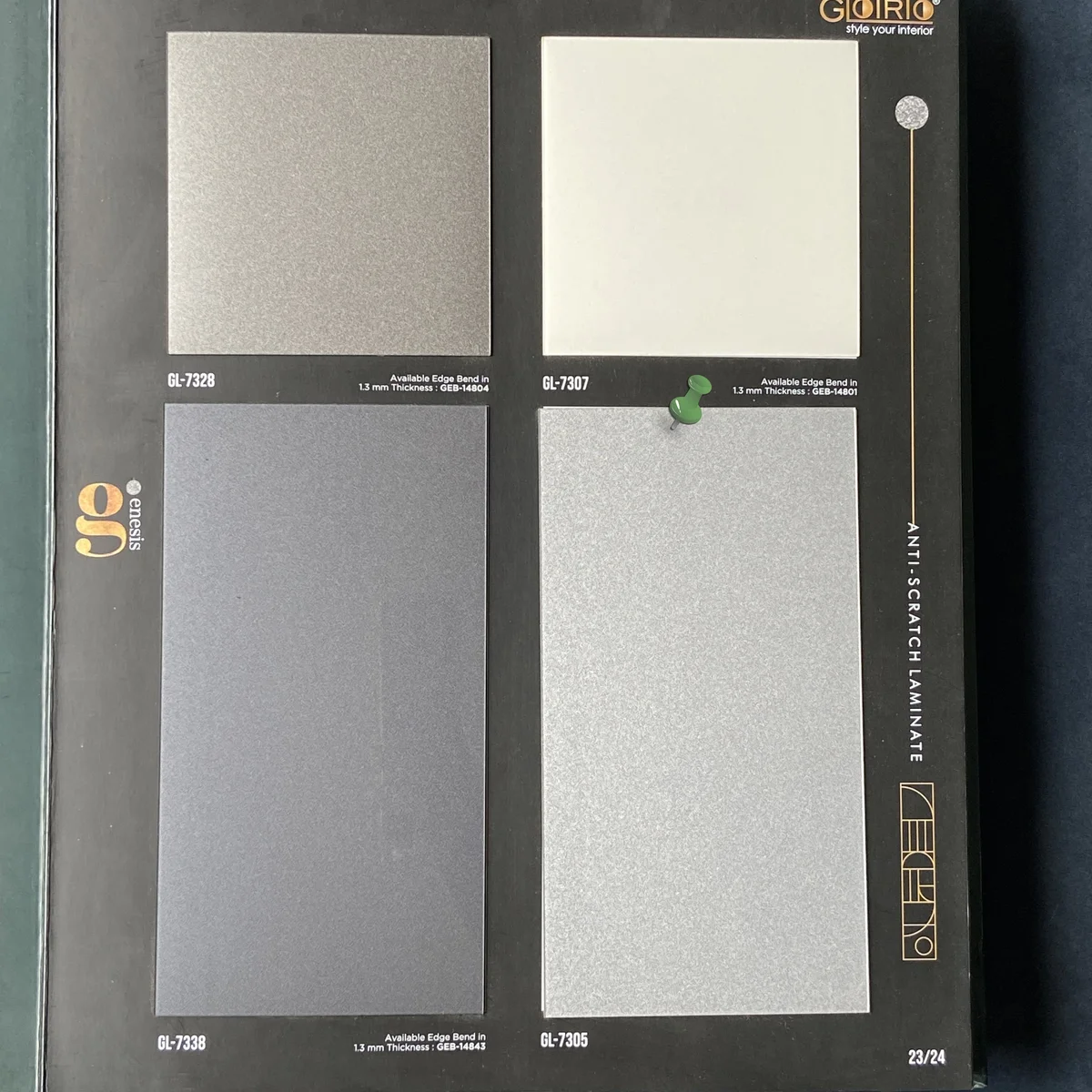 Frikly Basics 1 MM Sparkle Glossy Acrylic Laminates (Mica/Sunmica) | FB - 07305 VD
